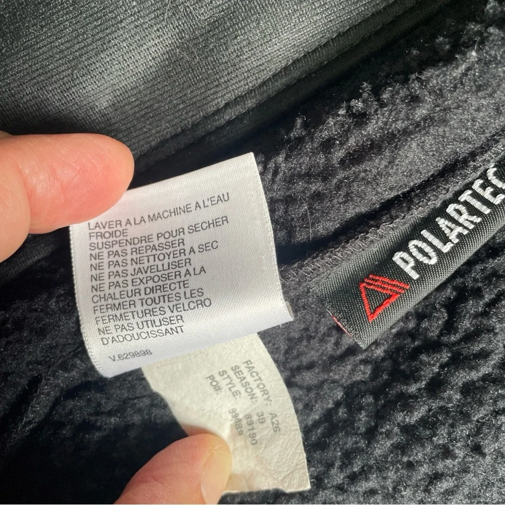Vintage North Face Fleece Vest Mens Size Small Black